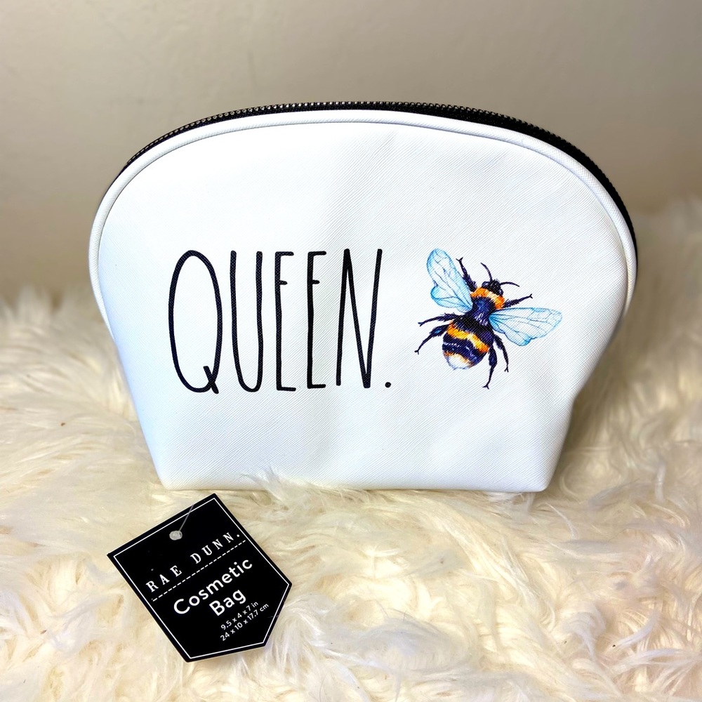 Rae Dunn Queen Bee Makeup Bag. New in bag.